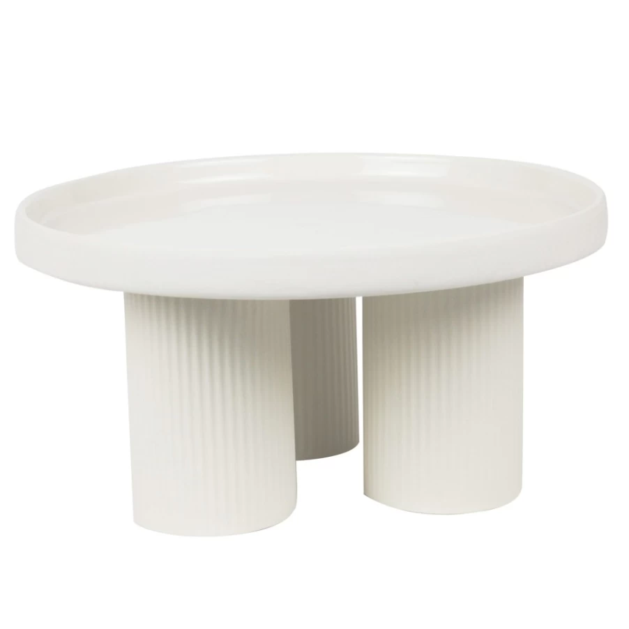 "Robert Gordon Poet's Dream Cake Stand – Natural Ceramic Dessert Plate for Elegant Display"