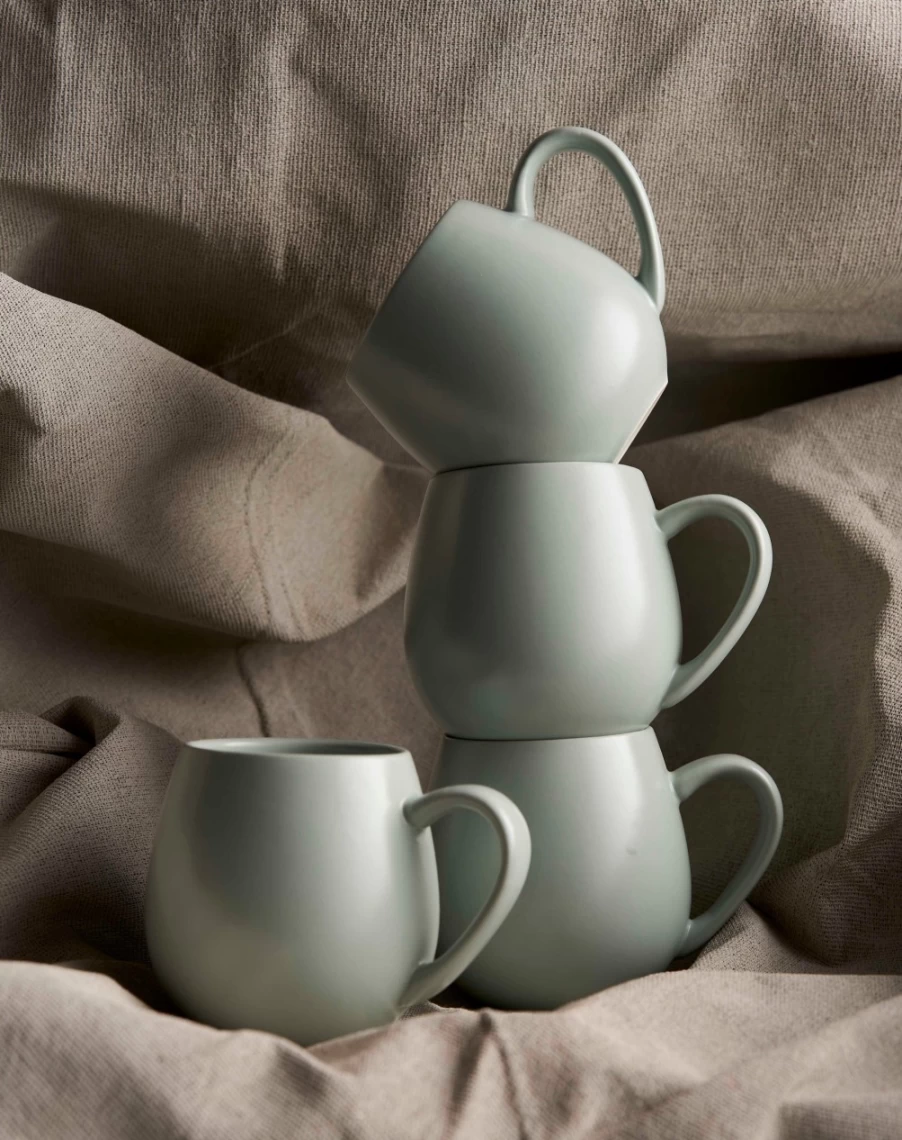 Robert Gordon Hug Me Mugs - Matte Eucalyptus Ceramic Coffee Cup