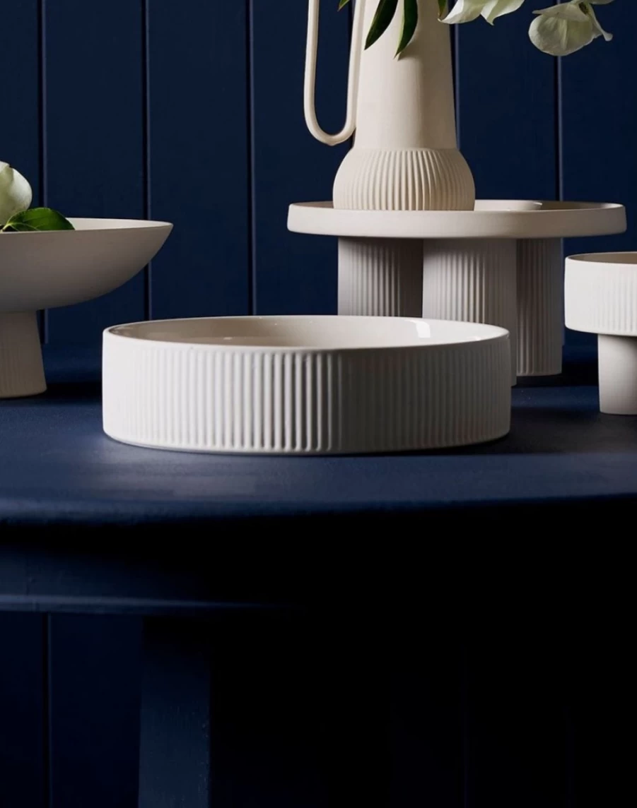 Robert Gordon Ceramic Poet's Dream Salad Bowl - Handcrafted Natural Design for Dining & Entertaining