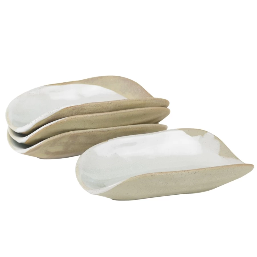 Robert Gordon Forager Small Trays - Handcrafted Ceramic Appetizer Plates, Decorative Serving Dishes