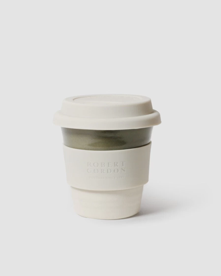 Robert Gordon Small Carousel Cup in Olive Green - Handcrafted Ceramic Mug