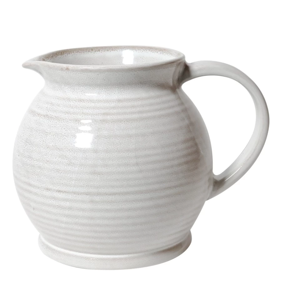 Robert Gordon Round Jug / Snow - Ceramic Pitcher with Winter Design