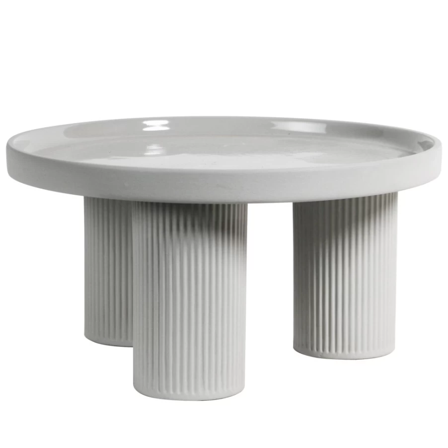 Robert Gordon Poet's Dream Cake Stand in Cashmere - Elegant Ceramic Dessert Plate for Weddings & Afternoon Tea