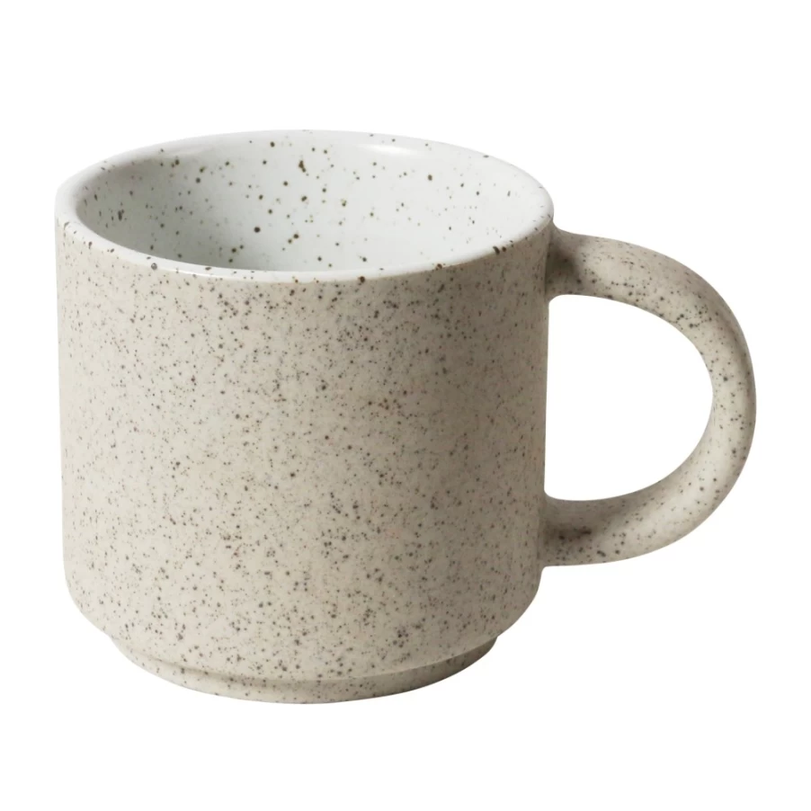 Robert Gordon Granite Espresso White Stoneware Coffee Cup