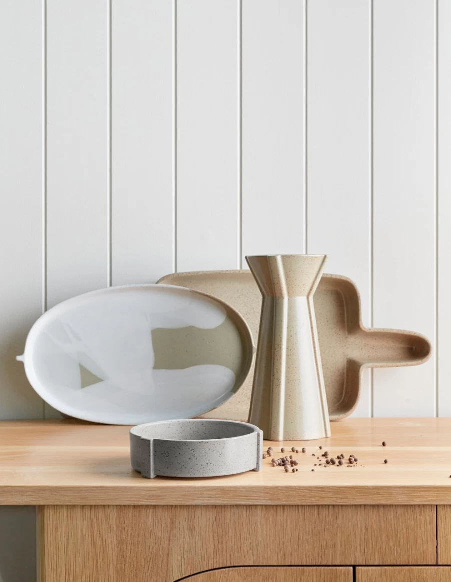 Robert Gordon Grey Small Footed Bowl - Rga X Movida Collection Stoneware