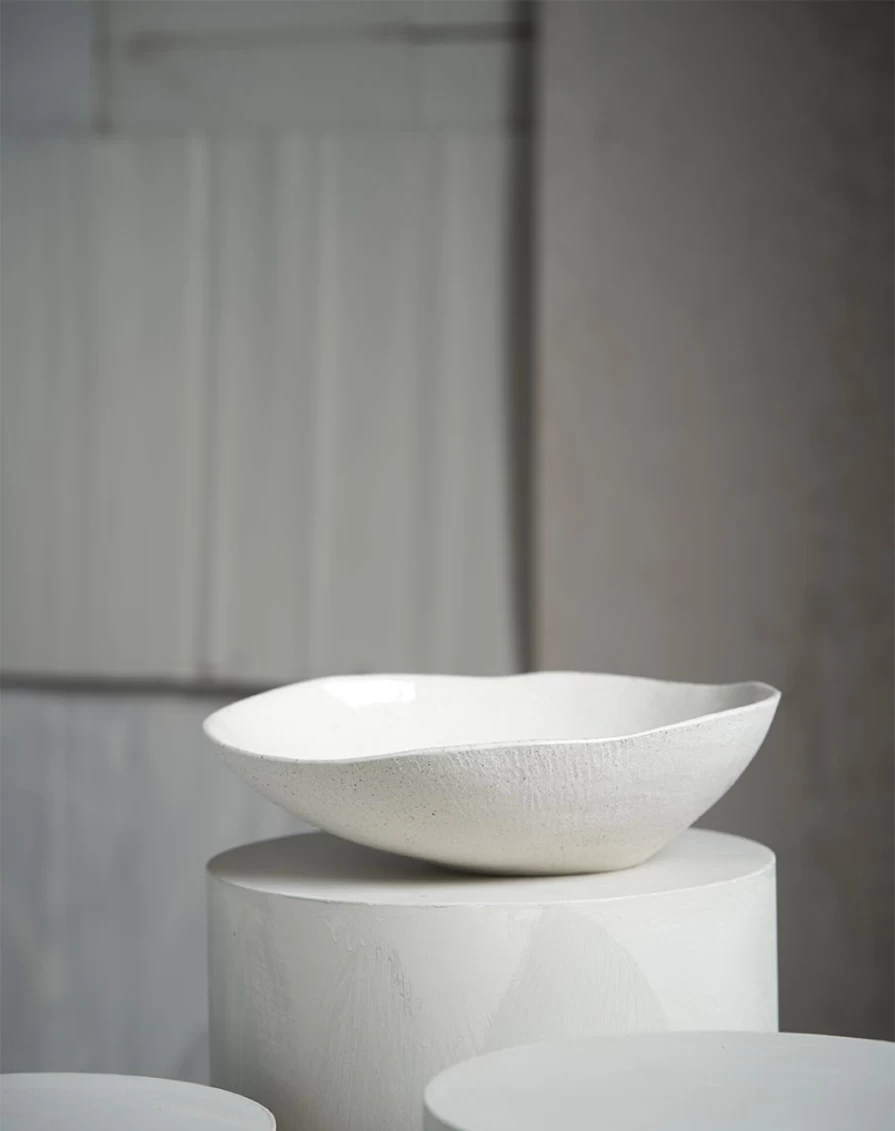 Robert Gordon Origin Solitude Bowl - Handcrafted Ceramic Serving Bowl for Modern Dining