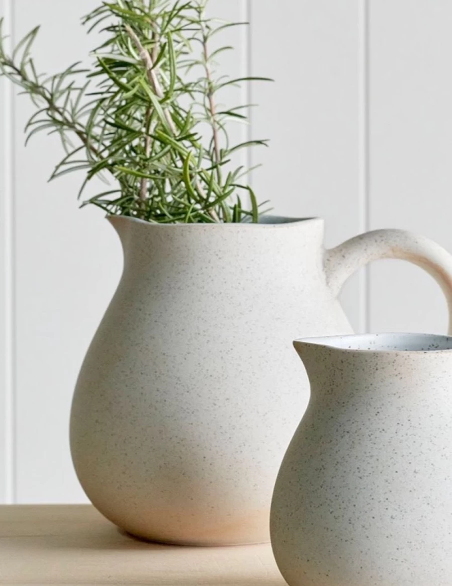 Robert Gordon Large Garden To Table Jug - Handcrafted Ceramic Pitcher for Outdoor & Home Decor