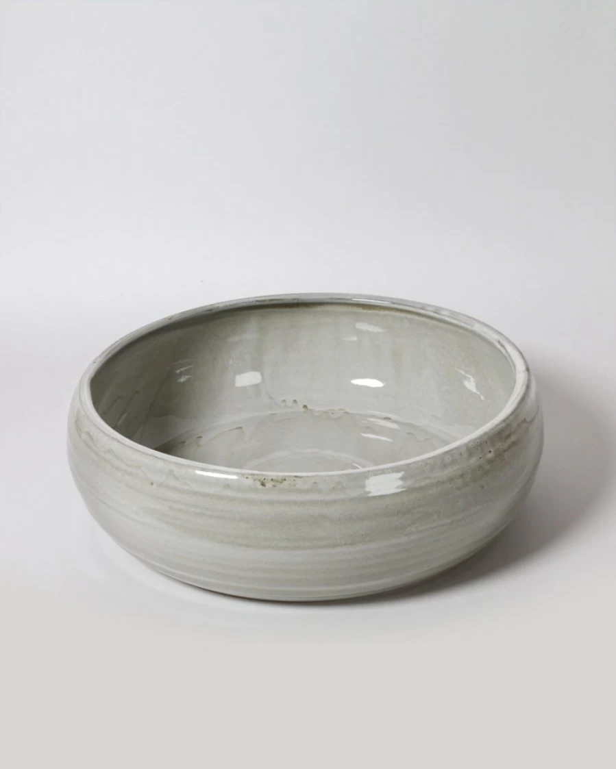 Robert Gordon Ceramic Salad Bowl with Saltbush Design – Handcrafted Australian Tableware
