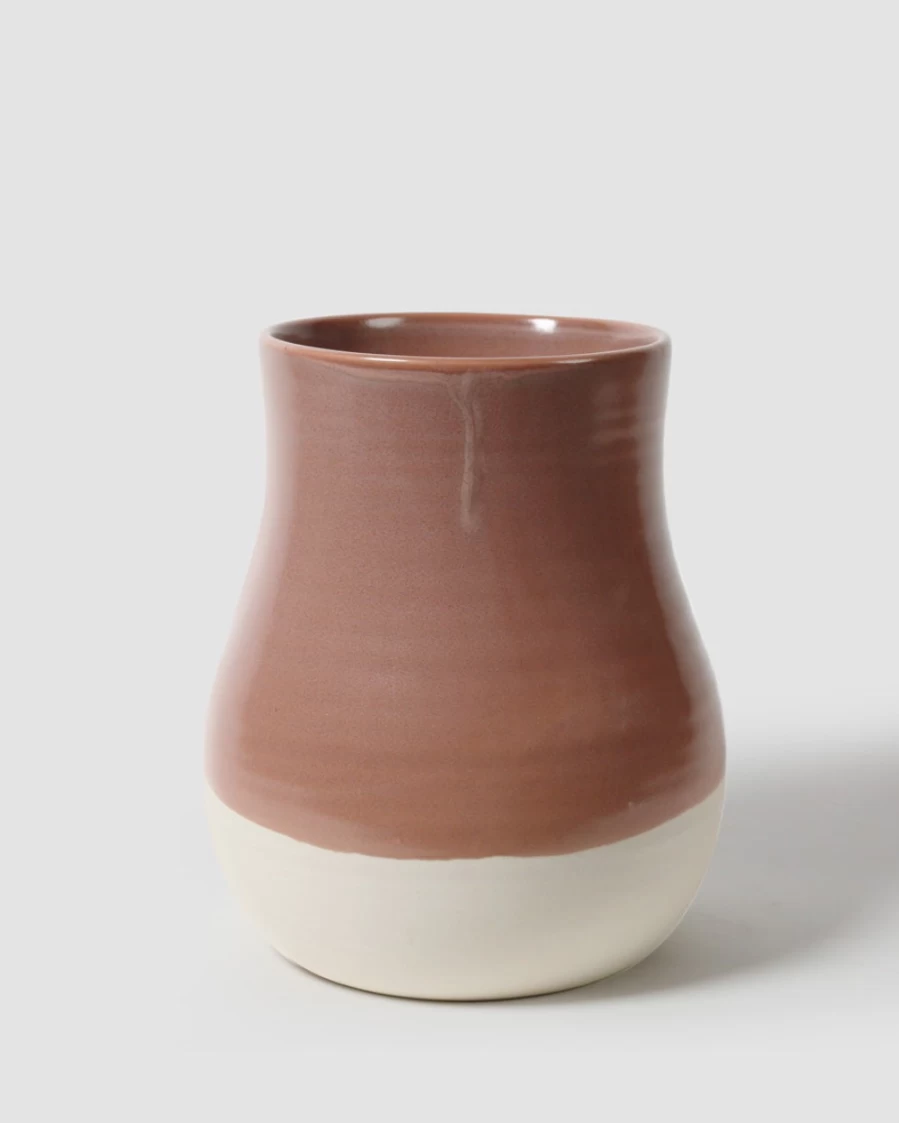 Robert Gordon Large Botanica Vase - Desert Rose Ceramic Flower Vase for Home Decor