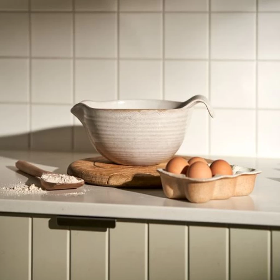 Robert Gordon Ceramic Sunday Pancakes Bowl - Snow White Breakfast Dish