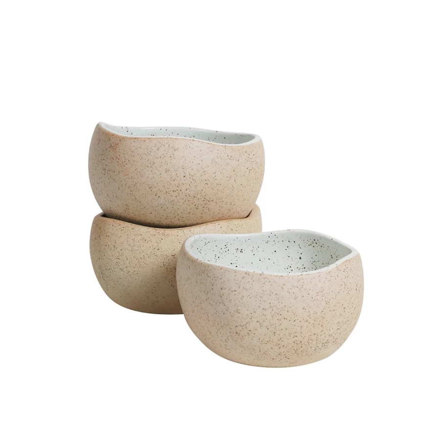 Robert Gordon Ceramic Dip Bowls Set of 3 - Garden to Table Serving Dishes