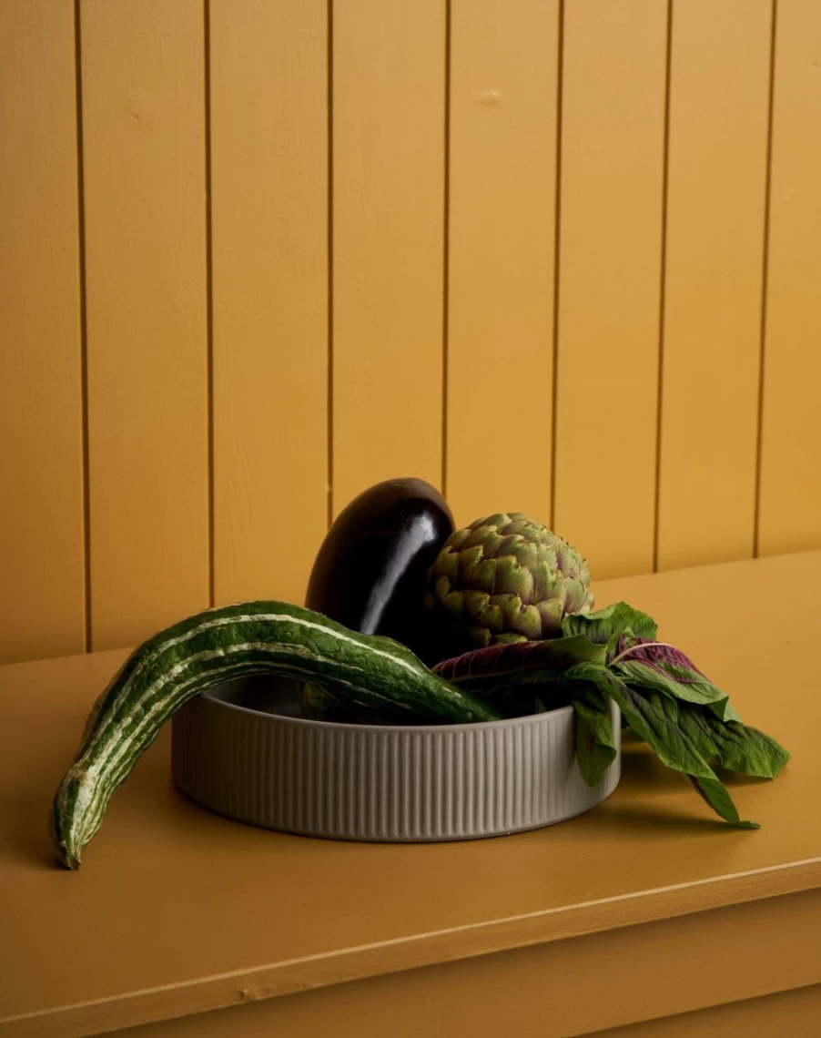 Robert Gordon Poet's Dream Cashmere Salad Bowl - Handcrafted Ceramic Serving Dish for Elegant Dining