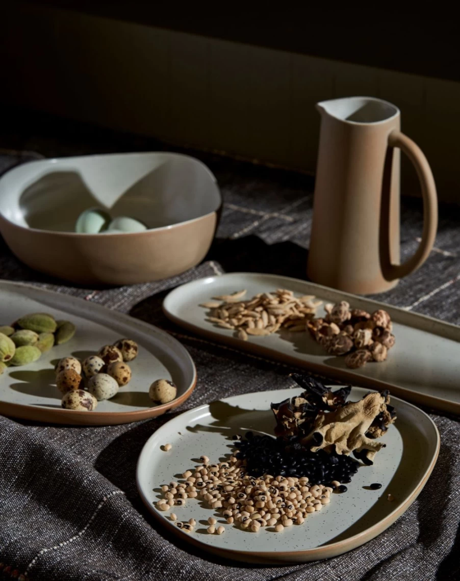 Robert Gordon White Speckle Table Of Plenty Serving Bowl - Ceramic Decorative Dish