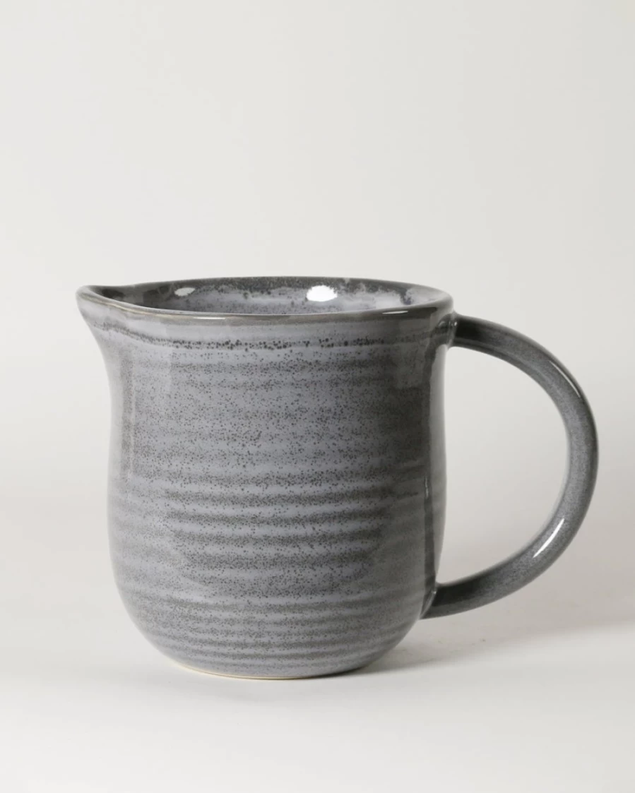 Robert Gordon Briar Jug with Storm Glaze - Handcrafted Ceramic Pitcher