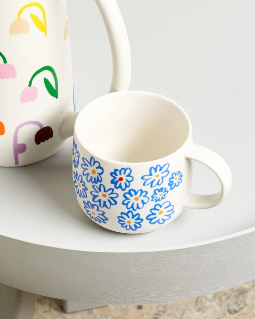 Robert Gordon Floral Heart Mug - My Mug Collection by Xclaire Ritchie