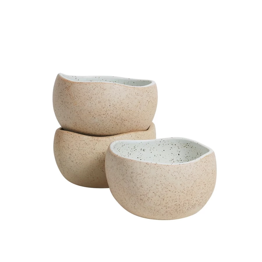 Robert Gordon Ceramic Dip Bowls Set of 3 - Garden to Table Serving Dishes