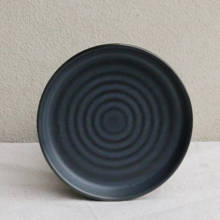 Robert Gordon 12-Piece Potters Collection Dinner Set in Blue Storm - Stoneware Plates, Bowls & Mugs