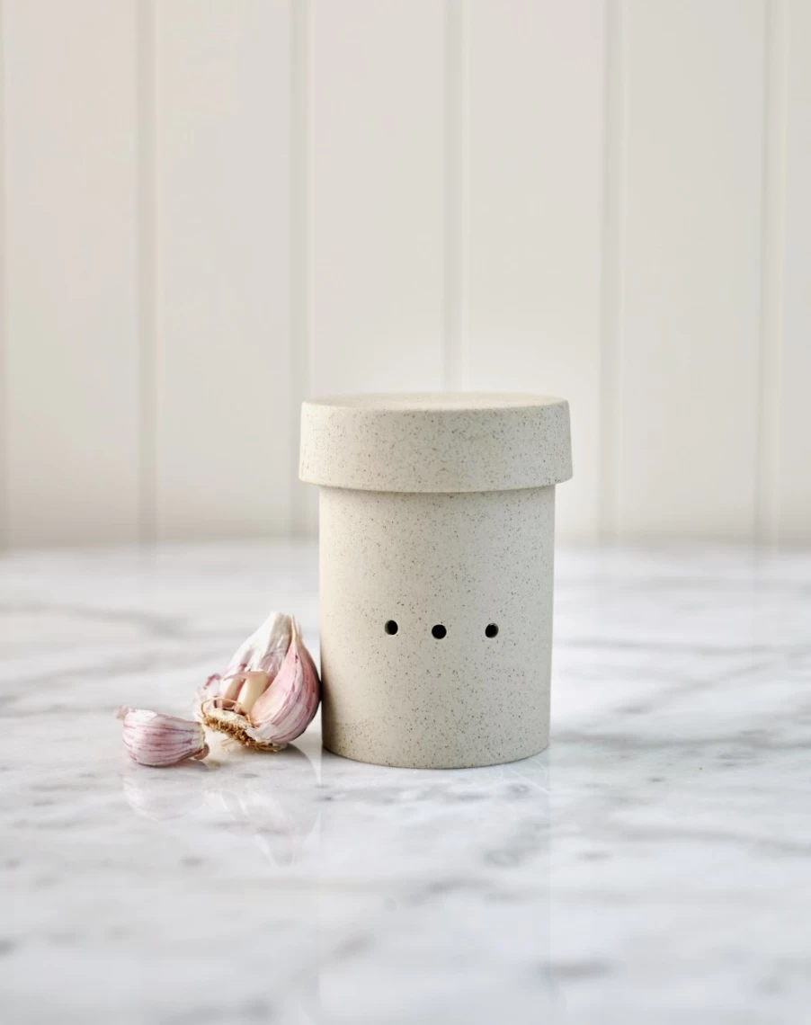 Robert Gordon Handy Little Things Garlic Canister - Airtight Kitchen Storage Container for Fresh Garlic