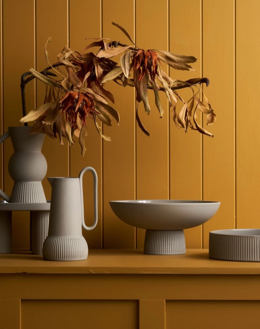 Robert Gordon Poet's Dream Cashmere Fruit Bowl - Elegant Ceramic Home Decor