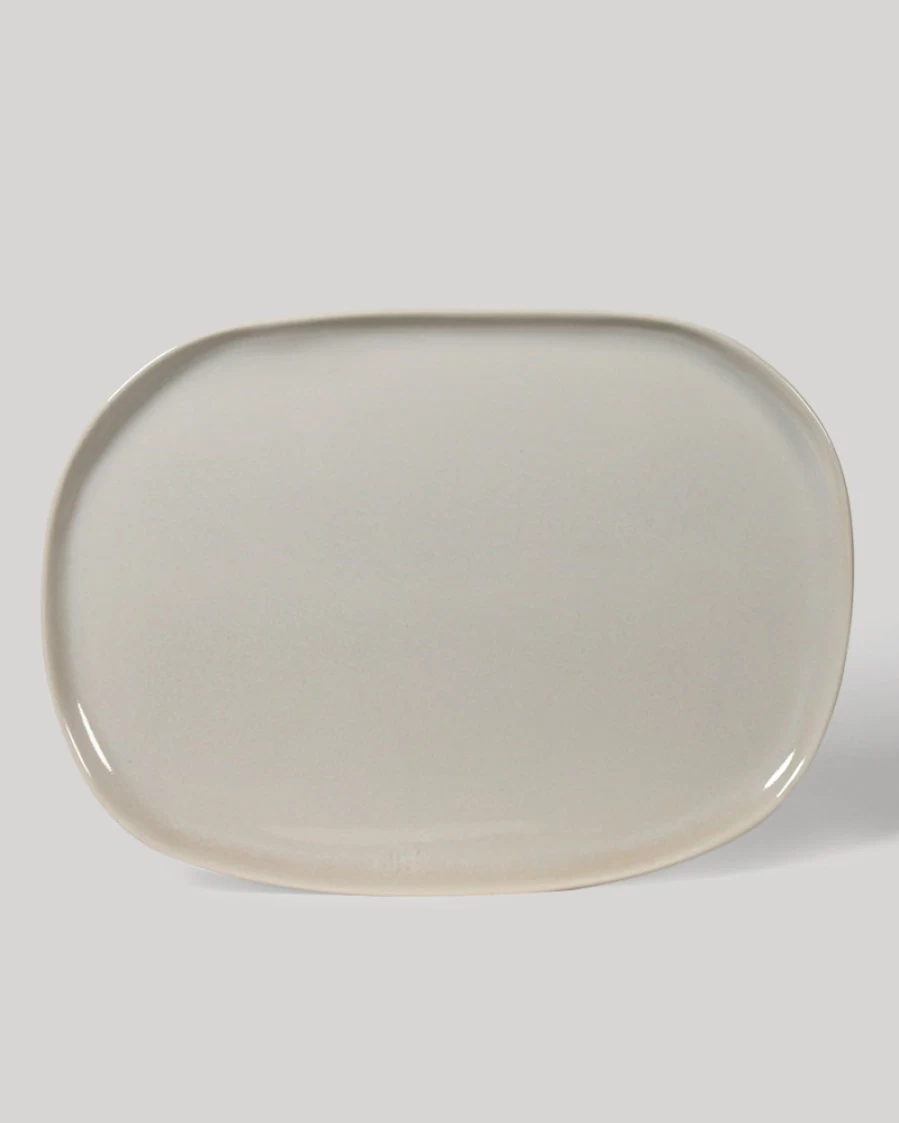 Robert Gordon Handcrafted Ceramic Oval Platter & Coaster Set – Elegant Serving Tray with Decorative Coasters