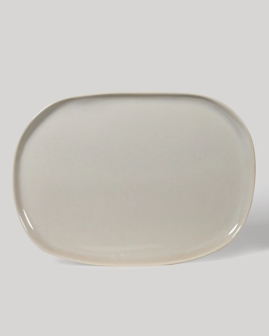 Robert Gordon Handcrafted Ceramic Oval Platter & Coaster Set – Elegant Serving Tray with Decorative Coasters