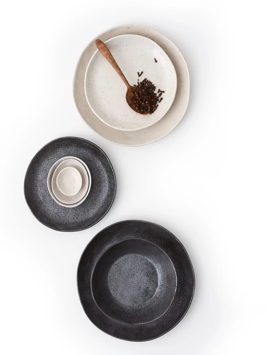 Robert Gordon Black Earth Bowls - Handcrafted Ceramic Dinnerware Set