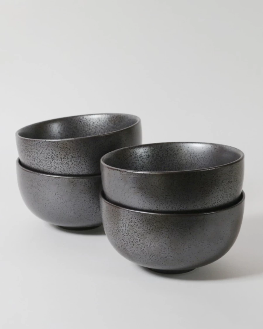 Robert Gordon Black Earth Noodle Bowls - Handcrafted Ceramic Dining Bowls